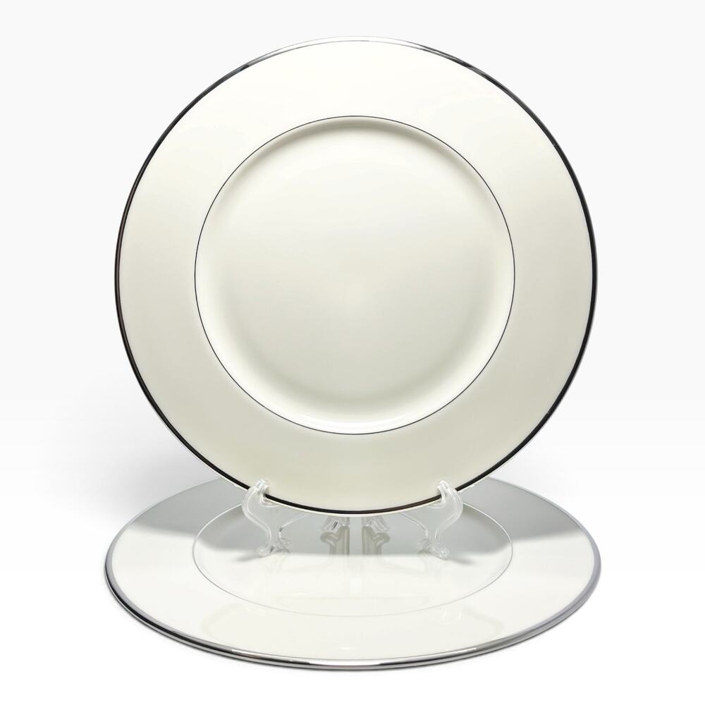 Lenox “Montclair” Pair of Bone China Dinner Plates 10 5/8”